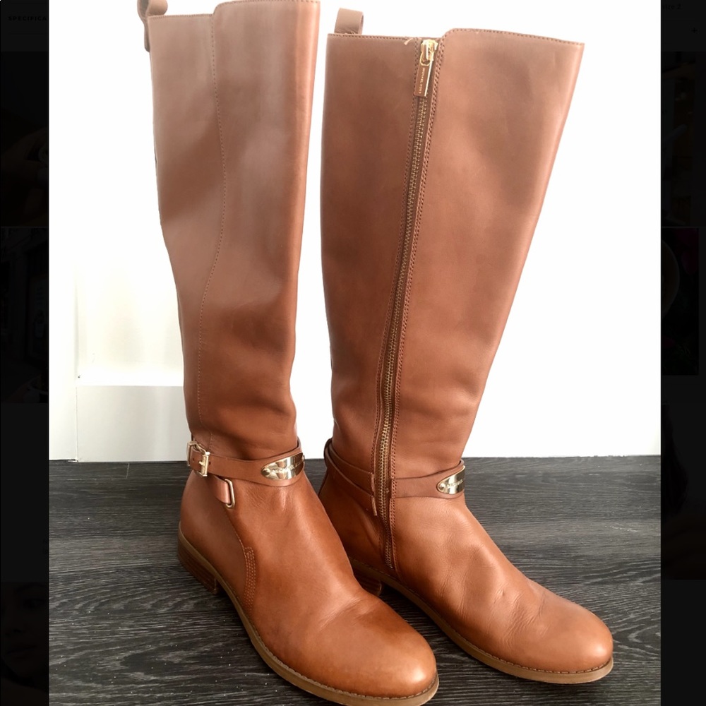 MICHAEL KORS 💫 WOMEN'S HEATHER LEATHER HIGH BOOTS